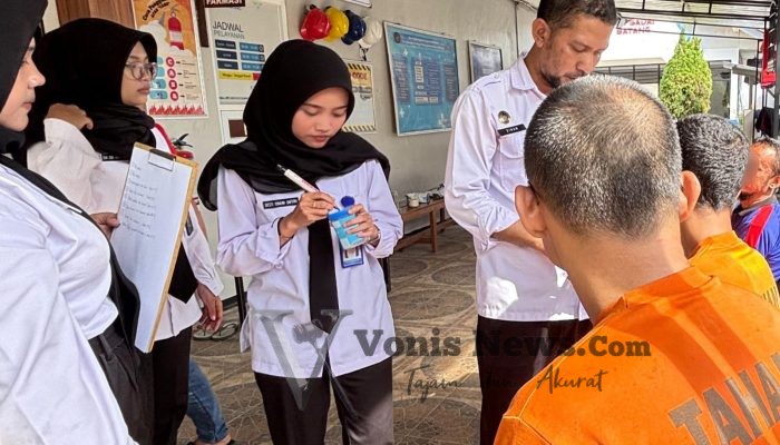 Perkuat Komitmen P4GN, Lapas Batang Gelar Tes Urine Mandiri Petugas dan Warga Binaan