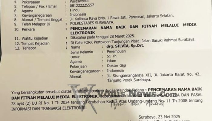 Dokter Gigi Ortodonti Surabaya Dilaporkan, Kasus Dugaan Fitnah di TikTok Mandek Tanpa Tersangka