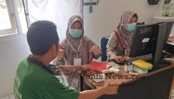 Jaga Kesehatan Warga Binaan, Lapas Kelas IIB Batang Gelar Pemeriksaan Kesehatan Bersama Puskesmas Batang 3