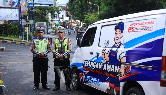 Antisipasi Kendaraan Mogok Saat Nataru, Satlantas Polres Gresik Turunkan Mobil KELINGAN AMAN
