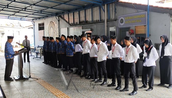 Lapas Tegal Gelar Upacara Hari Bela Negara ke 77, Teguhkan Semangat untuk Indonesia Maju