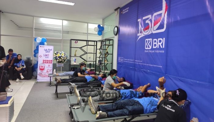 BRI Amlapura Gelar Donor Darah Peringati HUT ke-130