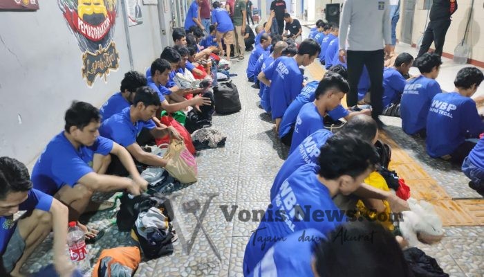 Lapas Tegal Terima 50 Warga Binaan Pindahan dari Rutan Kelas I Cipinang