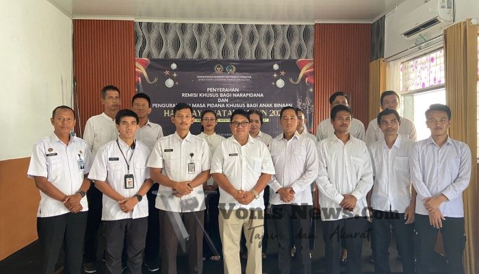 6 WBP Lapas Kelas IIB Tegal Terima Remisi Khusus Natal 2025