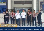 Polres Tegal Kota Sambangi Lapas Kelas IIB Tegal Saat Perayaan Natal