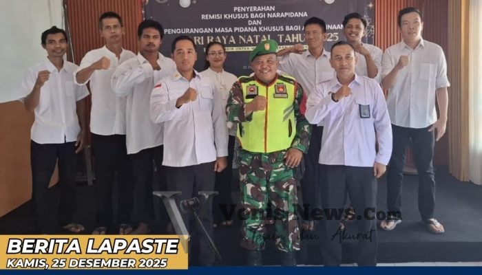 Tingkatkan Kewaspadaan Nataru 2026, Lapas Tegal Gandeng Koramil Tegal Barat Perkuat Pengamanan