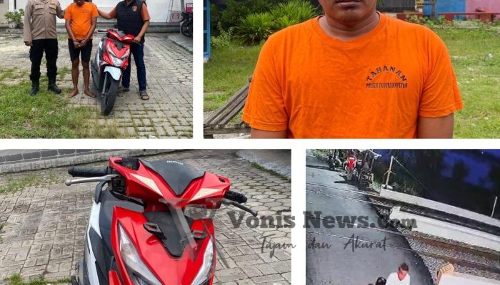 Terekam CCTV, Tetangga Sendiri Gasak Motor Warga di Duduksampeyan