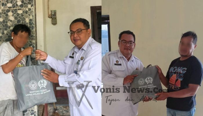 Peduli Sesama di Momen Natal, Lapas Kelas IIB Batang Salurkan Bantuan Sosial untuk Warga Sekitar