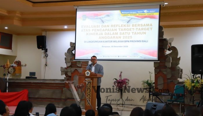 Kanwil BPN Bali Gelar Evaluasi Kinerja 2025, Penghargaan Diberikan untuk Satuan Kerja Berprestasi
