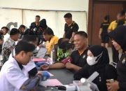 Tak Hanya Jaga Kamtibmas, Polres Gresik Turun Tangan Donor Darah Bantu Penuhi Stok Darah PMI