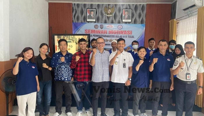 Lapas Tegal Bersama LABC Gelar Seminar Motivasi “Going to The Top” Bagi Warga Binaan