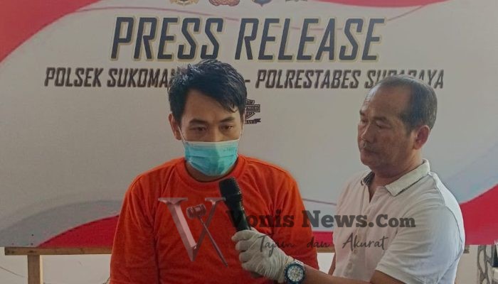 Dengan Membawa Senjata Tajam, Pelaku Pencurian dengan Kekerasan Diamankan di Mapolsek Sukomanunggal Surabaya