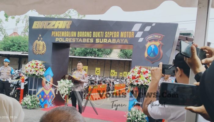 Polrestabes Surabaya Gelar Bazar Pengembalian 1.050 Motor Hasil Curanmor