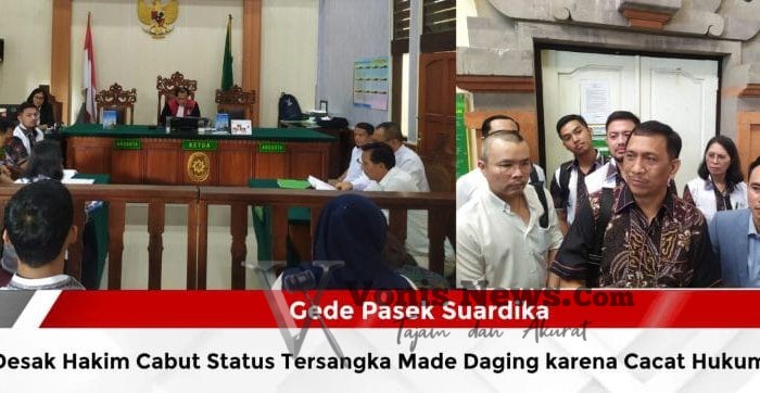 Pasek Suardika Desak Hakim Cabut Status Tersangka Made Daging, Dinilai Cacat Hukum