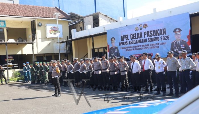 Polres Pelabuhan Tanjung Perak Gelar Apel Operasi Keselamatan Semeru 2026