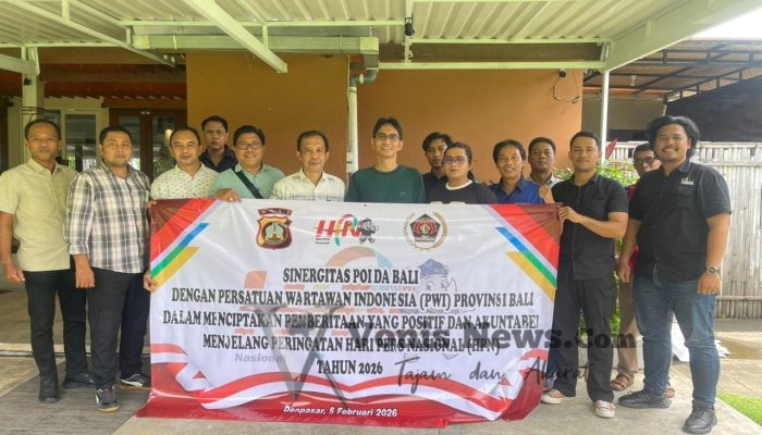 Polda Bali dan PWI Perkuat Sinergi Jelang Hari Pers Nasional 2026