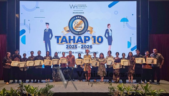 Waringin Hospitality Serahkan Beasiswa Tahap 10 dan Perkuat Sinergi Kelas Industri di Jawa Timur
