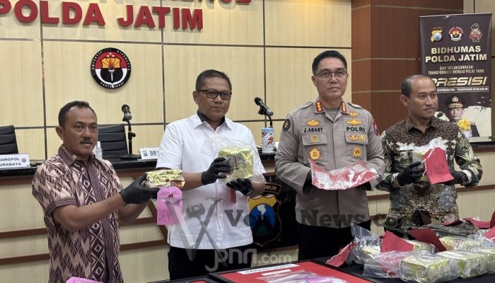 Polda Jatim Bongkar Dua Kasus Sabu Hampir 33 Kilogram, Kurir Ditangkap dan Satu DPO, Aset Rp55 Miliar Disita