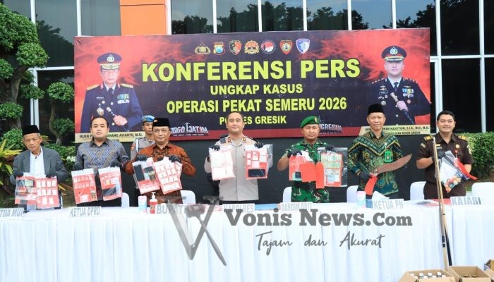 Ops Pekat Semeru 2026: Polres Gresik Ungkap 78 Kasus, 85 Tersangka Diamankan Selama Ramadan