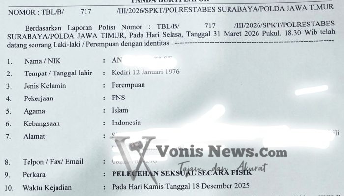 Dari “Candaan” ke Laporan Polisi: Dugaan Pelecehan ASN Jatim Berujung Proses Hukum