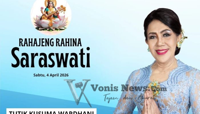 Diberkati Ilmu Pengetahuan Melimpah, Tutik Kusuma Wardhani Ucapkan Rahajeng Nyanggra Hari Raya Saraswati 2026