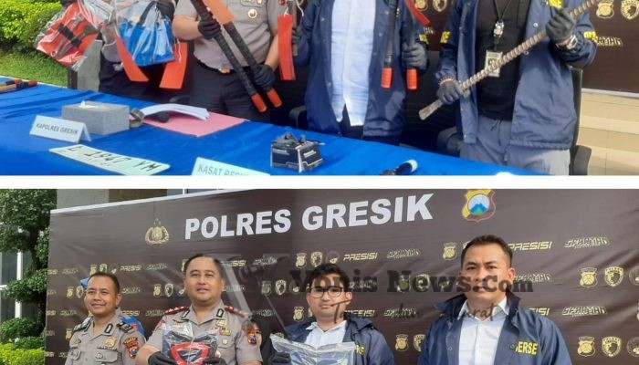 Brutal dan Terorganisir! Komplotan Pencuri Trafo PLN Gasak 29 Lokasi, Polres Gresik Tangkap Residivis
