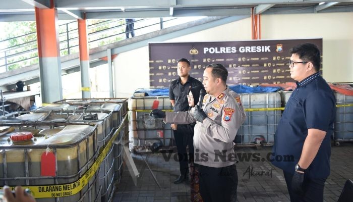 Polres Gresik Bongkar Penimbunan 17 Ribu Liter Solar Subsidi, Satu Pelaku Dibekuk