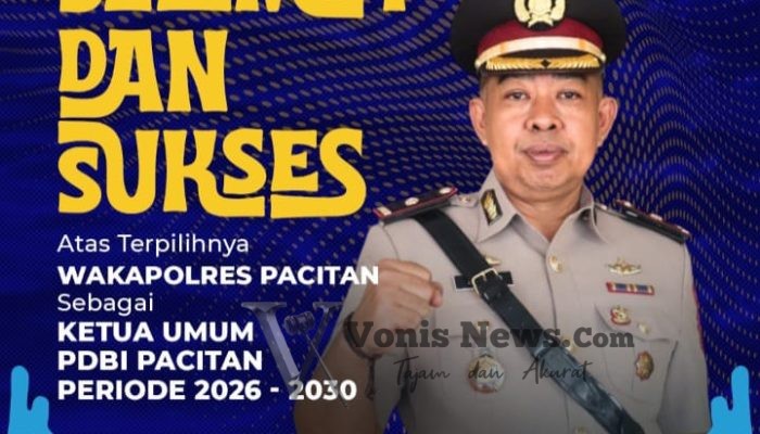 Kompol Mochamad Mukid Terpilih Aklamasi Pimpin PDBI Pacitan 2026–2030