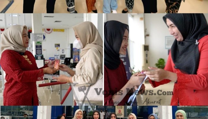 Sentuhan Humanis Hari Kartini, Satpas Colombo Surabaya Bagi Coklat dan Hadirkan Pelayanan Bernuansa Kebaya