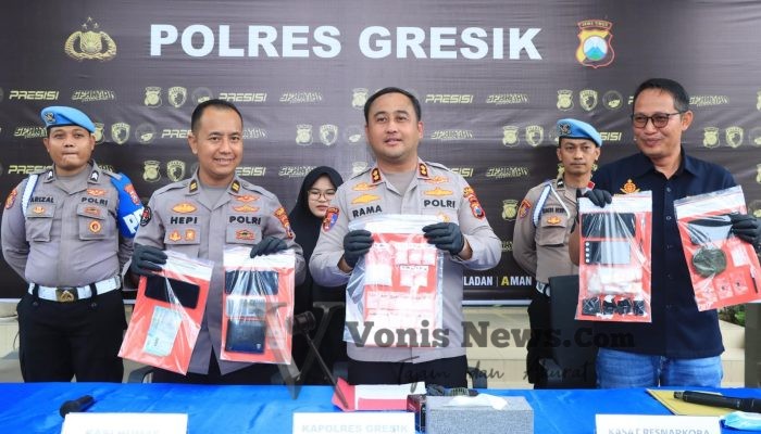 Jaringan Sabu Gresik–Surabaya Digulung, 68 Gram Barang Haram Disita, Bandar Terancam Hukuman Mati