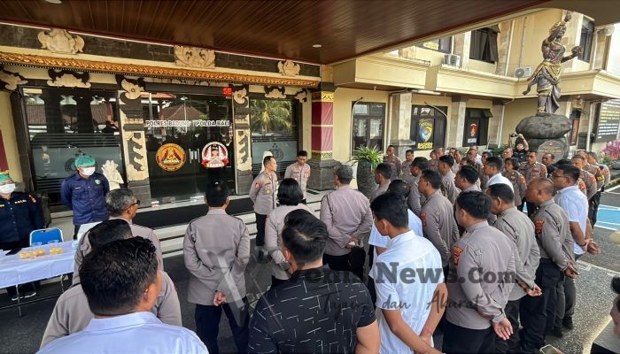 Tak Ada Toleransi Narkoba, Polres Badung Tes Urine 42 Perwira dan PJU, Semua Negatif