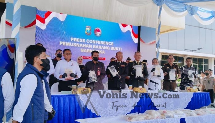 Polda Jatim Musnahkan Narkoba Jaringan Internasional, Surabaya Ditetapkan Zona Hitam Peredaran