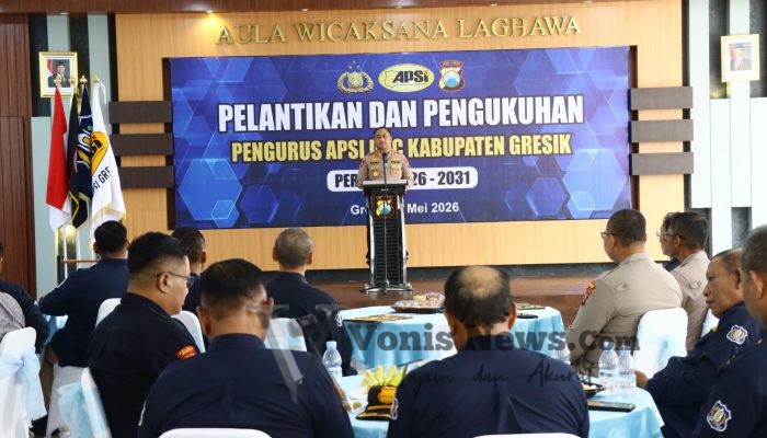 Polres Gresik Perkuat Sinergitas, Pengurus APSI Kabupaten Gresik Resmi Dilantik untuk Tingkatkan Profesionalisme Satpam