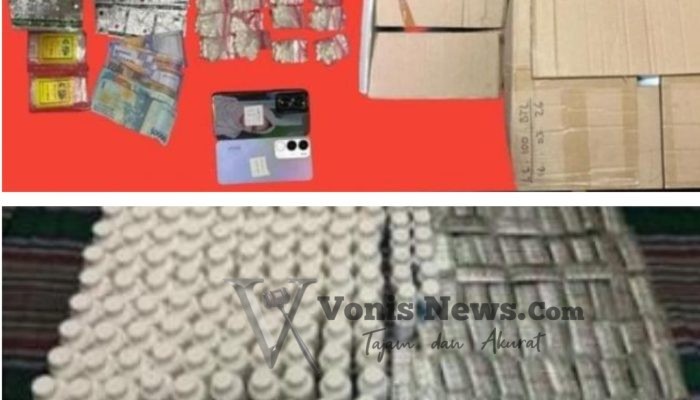 Polres Lamongan Bongkar Peredaran 122 Ribu Pil LL, Dua Pengedar Asal Aceh dan Binjai Ditangkap