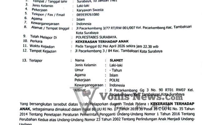 Anggota Biddokkes Polres Pelabuhan Tanjung Perak Diperiksa Propam Usai Diduga Aniaya Tiga Anak di Surabaya