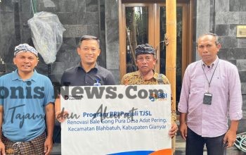 BRI Renovasi Bale Gong Desa Adat Pering, Wujud Nyata Dukungan Pelestarian Budaya Bali