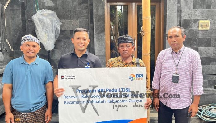 BRI Renovasi Bale Gong Desa Adat Pering, Wujud Nyata Dukungan Pelestarian Budaya Bali