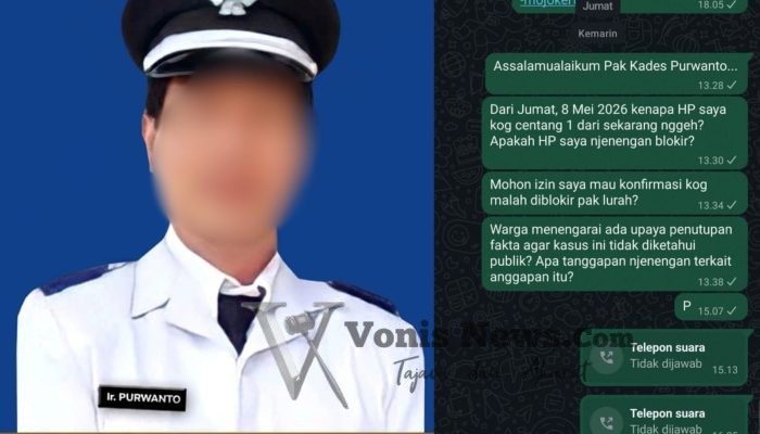 Kades Mlirip Diduga Blokir WhatsApp Wartawan Saat Dikonfirmasi Kasus Pencabulan Anak, Warga Pertanyakan Transparansi