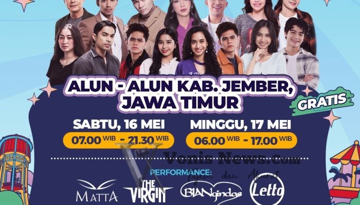 Karnaval SCTV 2026 Kembali Hadir di Jember, Deretan Artis Top dan Hiburan Gratis Siap Meriahkan Alun-Alun