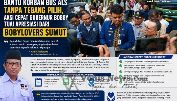 Bantu Korban Bus ALS Tanpa Tebang Pilih, Aksi Cepat Gubernur Bobby Tuai Apresiasi Dari Bobylovers Sumut