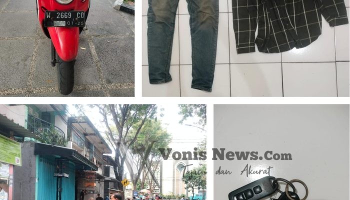 Pelarian Berakhir di Lampu Merah, Aksi Curanmor di Karang Turi Digagalkan Polisi dan Warga
