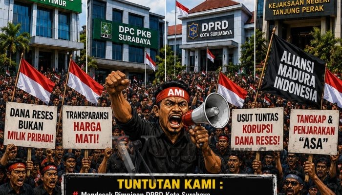 AMI Ancam Kepung DPRD Surabaya dan Kantor PKB, Desak Oknum Dewan Diduga Sunat Dana Reses Dipecat