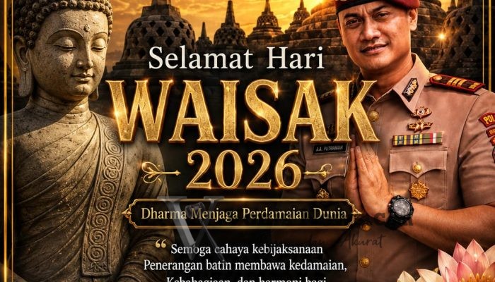 Kasat Narkoba Polres Pelabuhan Tanjung Perak Surabaya Ucapkan Selamat Hari Waisak 2026, Ajak Masyarakat Jaga Perdamaian dan Toleransi