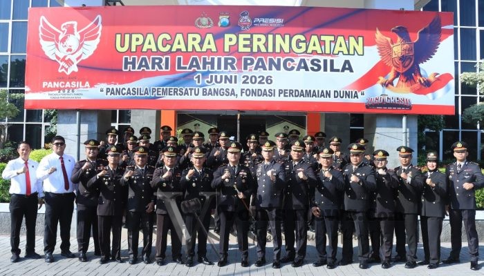 Kapolres Gresik Gaungkan Semangat Pancasila, Ajak Personel Lawan Intoleransi dan Jaga Persatuan Bangsa