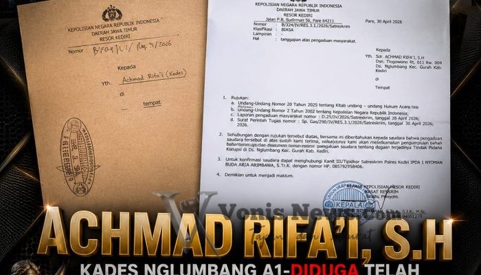 Pengacara Warga Laporkan Dugaan Korupsi dan Kesaksian Palsu Kades Nglumbang, Transparansi Pengelolaan Tanah Bengkok Dipertanyakan