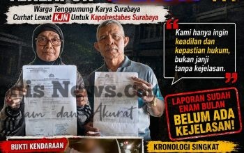 Enam Bulan Laporan Polisi Belum Berbuah Hasil, Warga Tenggumung Karya Curhat ke Kapolrestabes Surabaya Lewat KJN