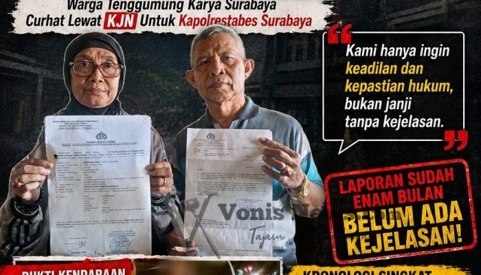 Enam Bulan Laporan Polisi Belum Berbuah Hasil, Warga Tenggumung Karya Curhat ke Kapolrestabes Surabaya Lewat KJN