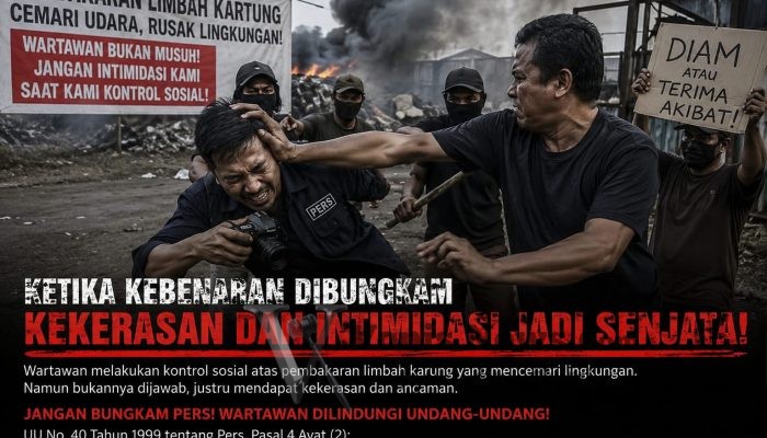 Wartawan Diduga Jadi Korban Pengeroyokan Usai Ungkap Dugaan Pembakaran Limbah Karung, Kebebasan Pers Kembali Diuji