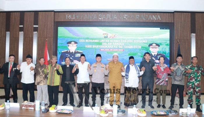 Polres Gresik Gelar Doa Bersama Lintas Agama Sambut Hari Bhayangkara ke-80, Perkuat Sinergitas dan Kerukunan