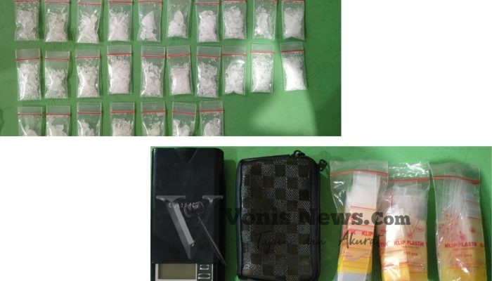Satresnarkoba Polrestabes Surabaya Bongkar Peredaran 42,9 Gram Sabu, Pengedar Dibekuk di Kamar Kos